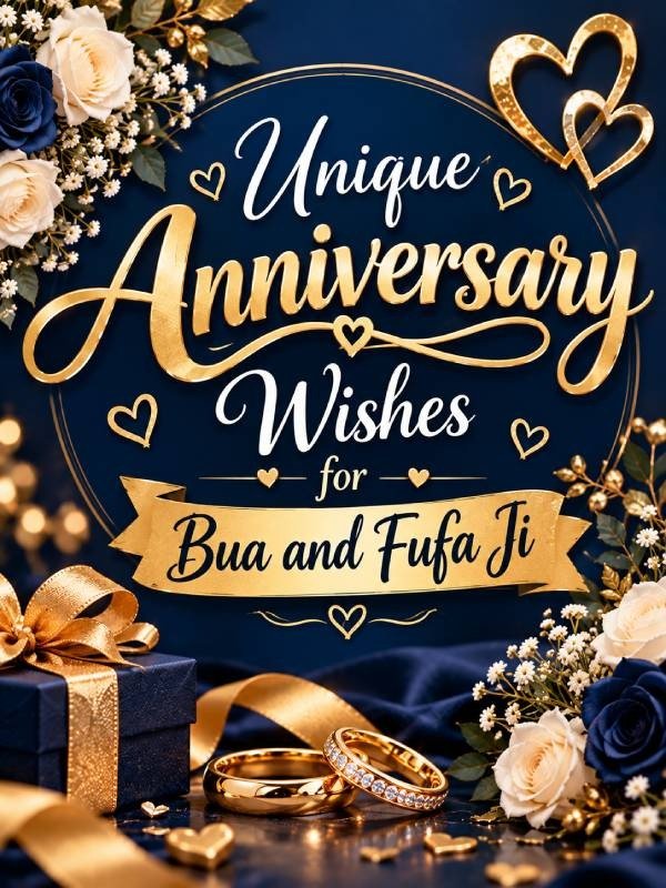 Unique Anniversary Wishes for Bua and Fufa Ji