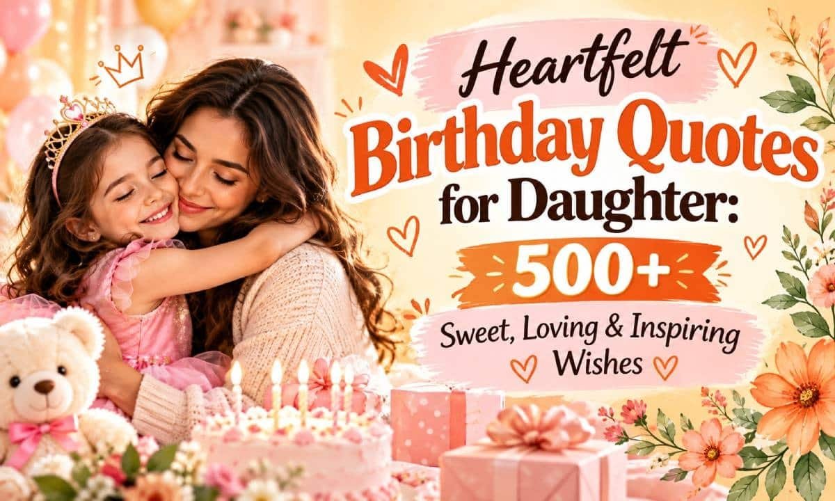 Heartfelt Birthday Quotes for Daughter