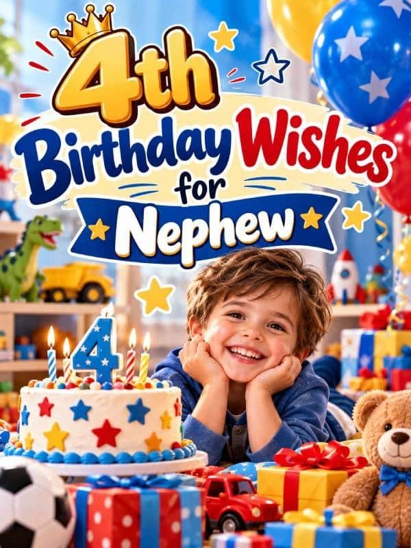 4th Birthday Wishes for Nephew