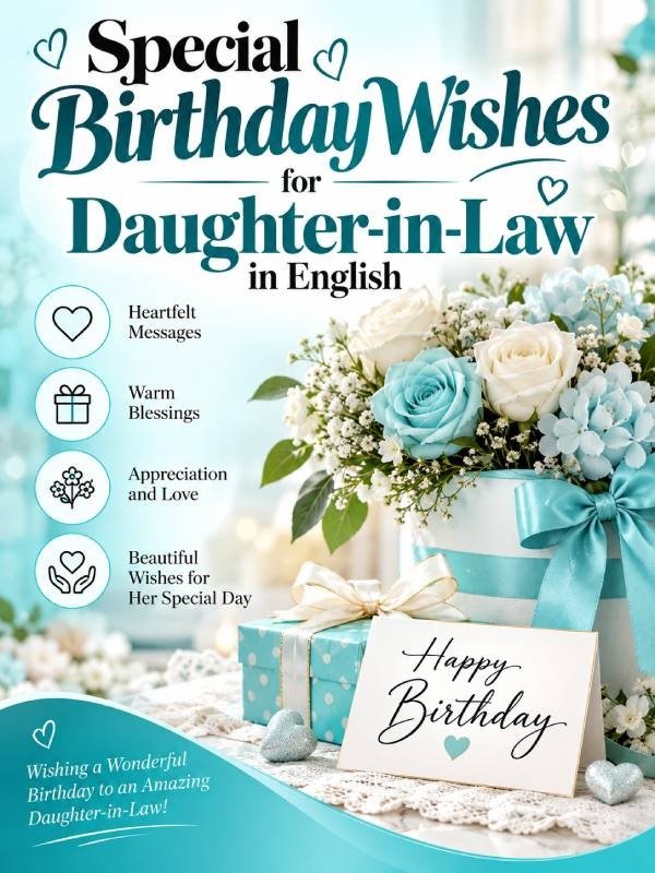 Special birthday wishes for daughter-in-law in English