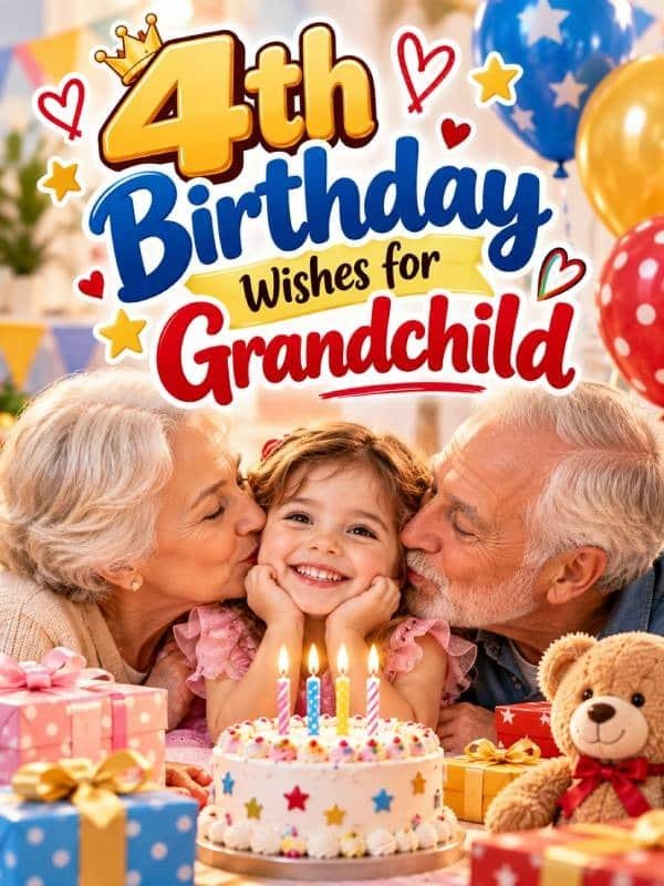 4th Birthday Wishes for Grandchild
