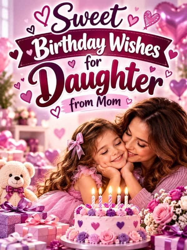 Sweet Birthday Wishes for Daughter from Mom