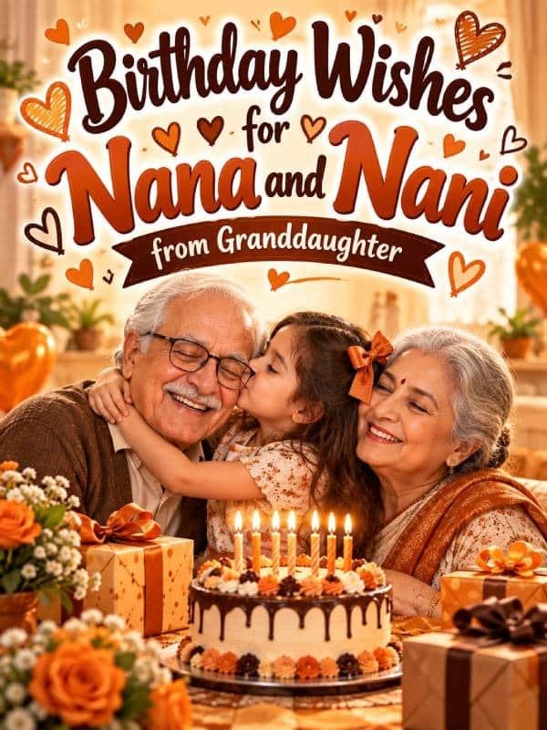 Birthday Wishes for Nana and Nani from Granddaughter