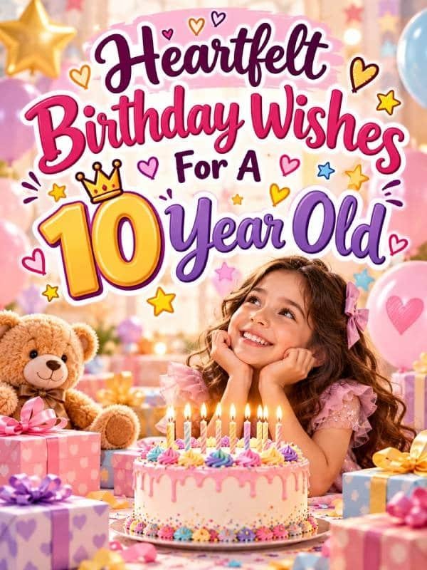 Heartfelt Birthday Wishes For A 10 Year Old