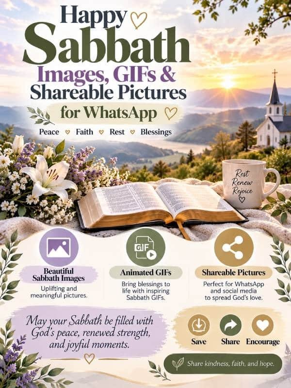 Happy Sabbath Images, GIFs and Shareable Pictures for WhatsApp