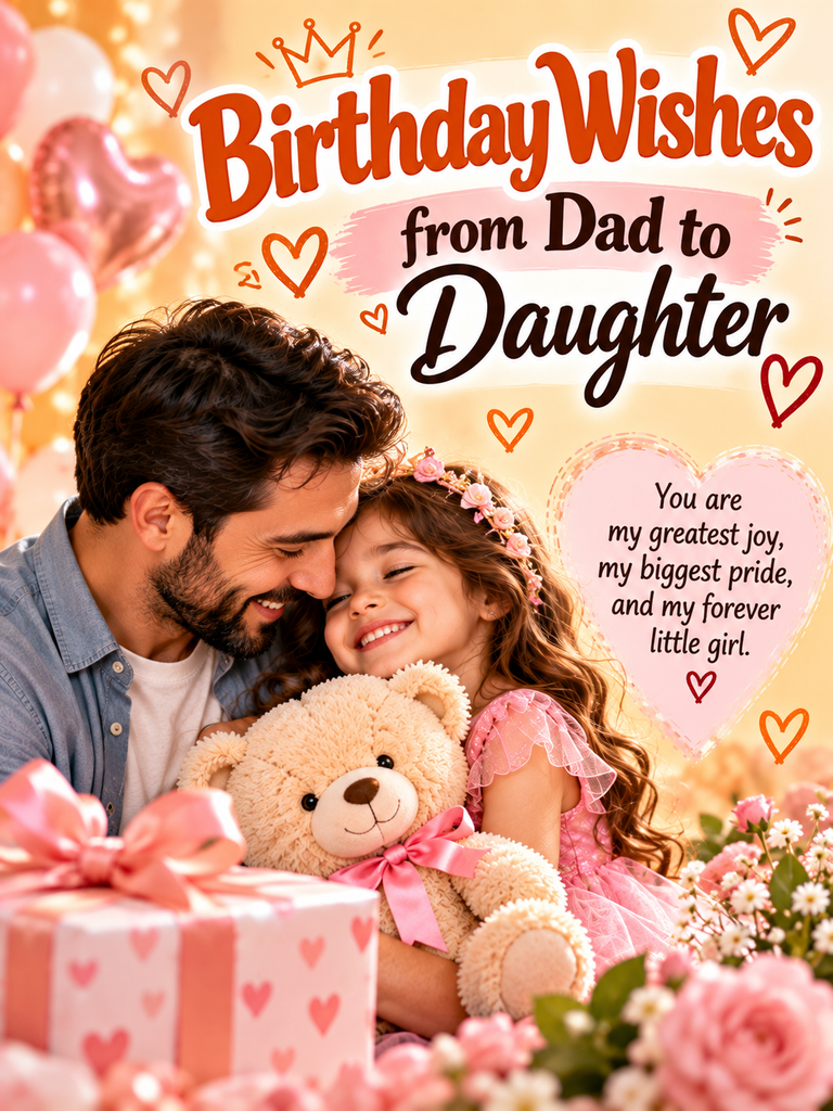 Birthday Wishes from Dad to Daughter