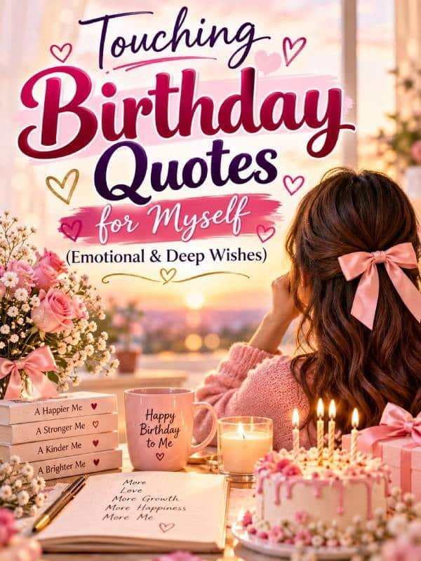 Touching Birthday Quotes for Myself (Emotional & Deep Wishes)