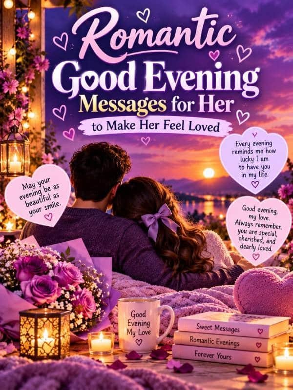 Romantic Good Evening Messages for Her to Make Her Feel Loved