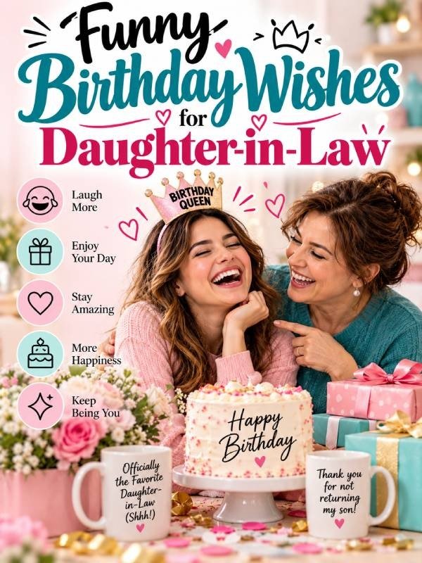 Funny Birthday Wishes for Daughter-in-Law